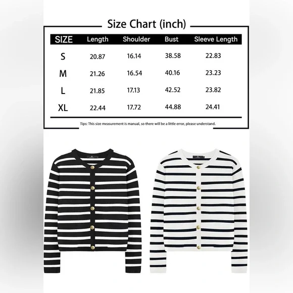 Brand New Relaxed Sweater Lady Jacket Black Size XS Gold Buttons So On-Trend - Picture 5 of 6